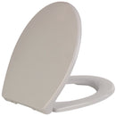 SOFT CLOSE QUICK RELEASE THERMOPLASTIC PLASTIC TOILET SEAT - WHITE