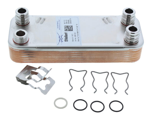 Vaillant 065131 Secondary DHW Plate Heat Exchanger (12-Plate) – Turbomax Plus/Pro & VUW