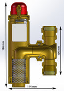 Boiler-M8 Air-Separator 22 mm – Brass Automatic Air & Debris Separator for Central Heating Systems