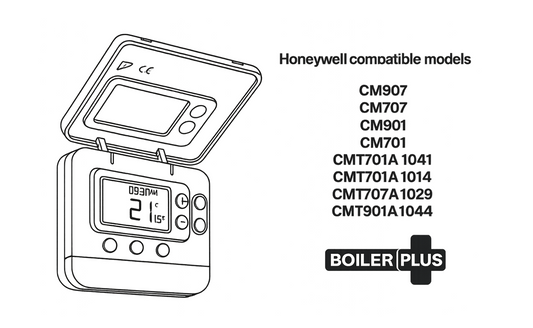 Honeywell CM907 CM901 CM707 CM701 CMT Wired Room Thermostat TTHWP - (ENGO E901 Wired Will Be Provided)