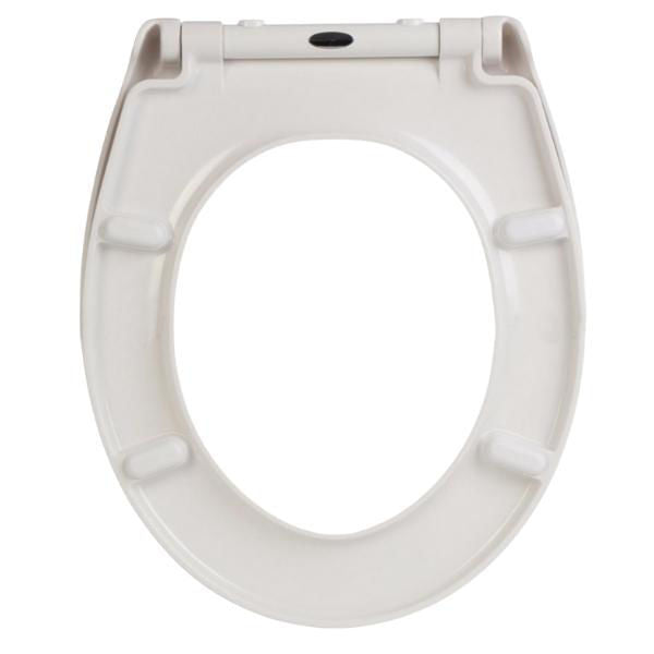 SOFT CLOSE QUICK RELEASE THERMOPLASTIC PLASTIC TOILET SEAT - WHITE