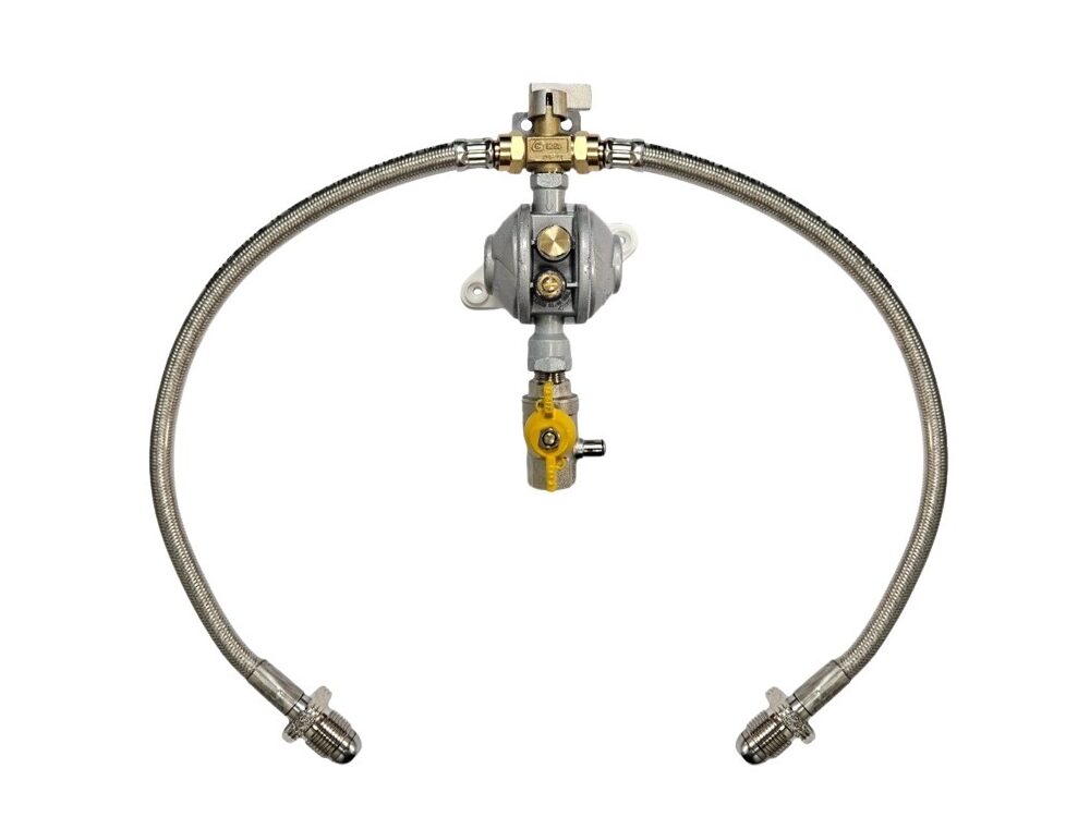 Manual Changeover Kit with POL Fittings, OPSO & Overbraided Pigtails