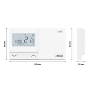 ENGO E901 Programmable Wired Thermostat - Replaces Honeywell CM901, CM701, Danfoss TP5000Si