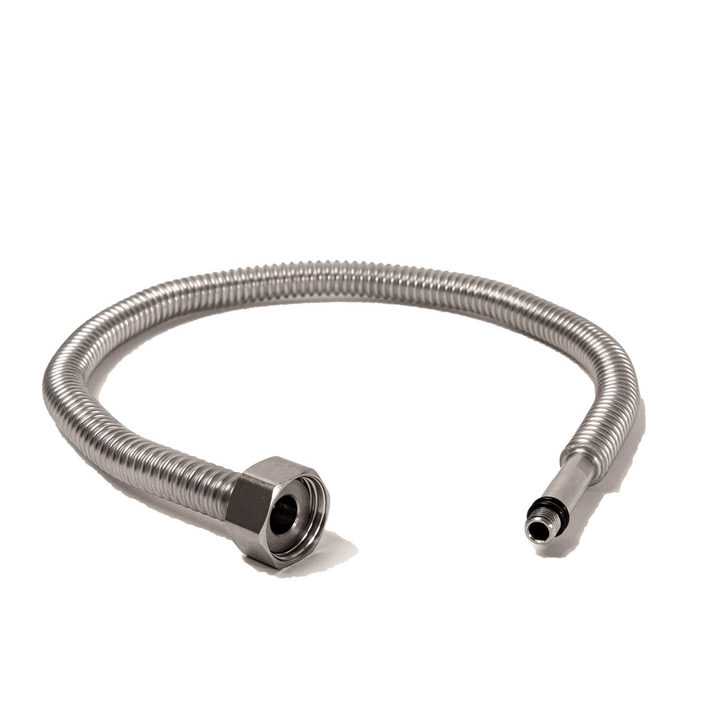 RIDGELINE 8mm Male × 1/2" Female 500mm Full Bore Flexible Connector (WRAS Approved)
