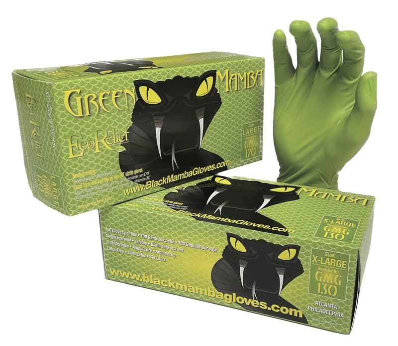 Green Mamba EcoRelief Nitrile Gloves