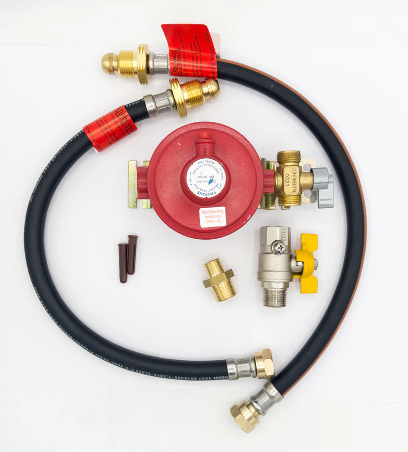 Cavagna LPG Manual Changeover Propane Gas Regulator Kit — UK POL, 37 mbar (4 kg/h)