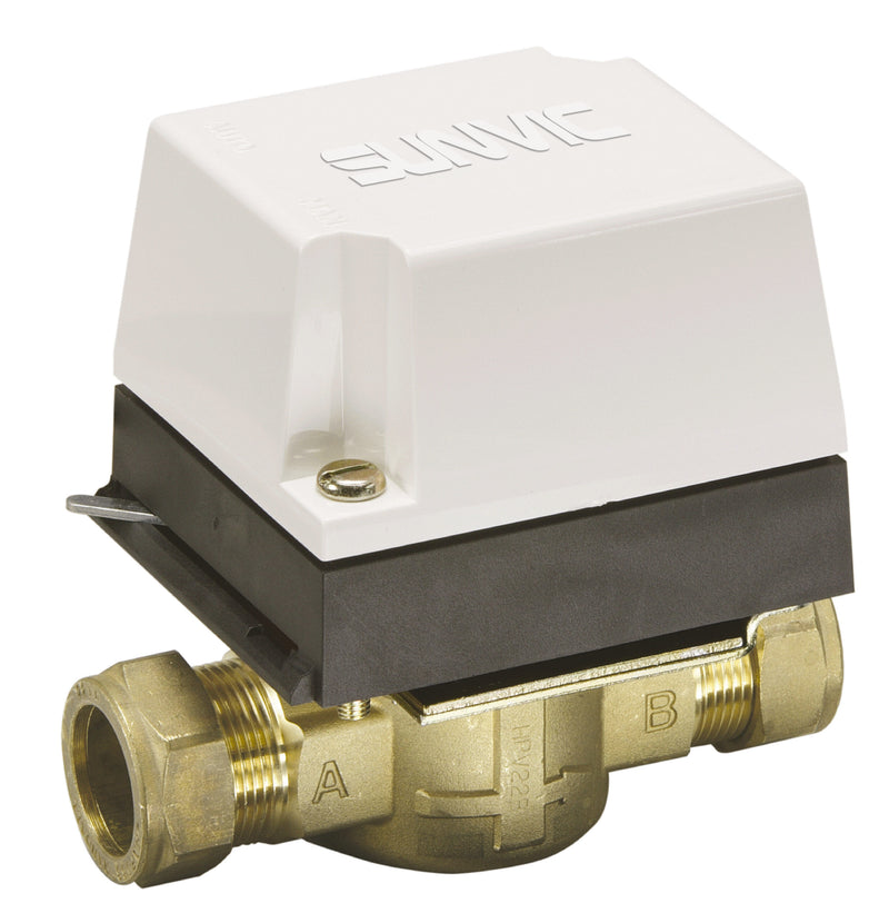 Sunvic 22mm 2 port valve complete with SZ2301-V2 actuator (Danfoss Will Be Supplied)