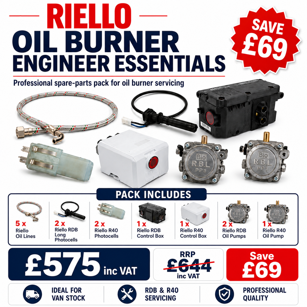 Riello Oil Burner Engineer Essentials Spare Parts Pack – RDB & R40 Service Kit