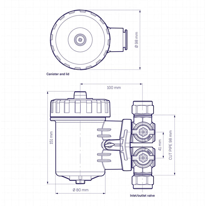 Adey MagnaClean Micro2 Filter  [BULK BUYS]