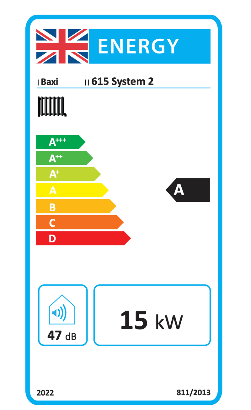 BAXI 615 15KW 600 SYSTEM 2 BOILER ONLY 7798687