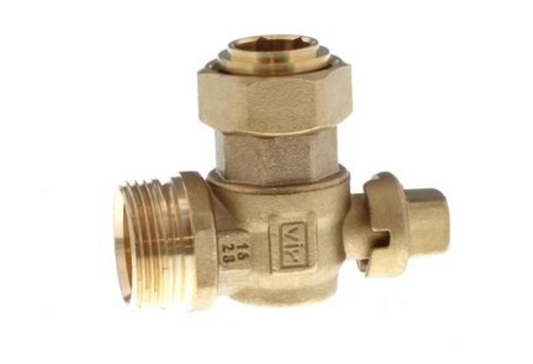 Vokera Heating Return Valve Brass 1789