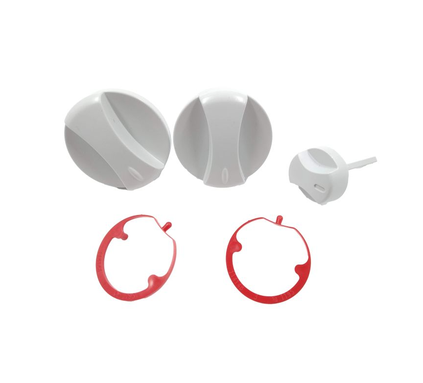 Vaillant 0020074963 Grey Boiler Knobs Pack of 3 – Genuine Replacement Controls