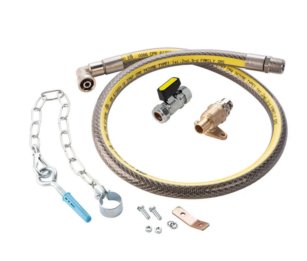 Micropoint Gas Cooker Installation Kit LPG & Natural Gas 1M 15mm x 10mm