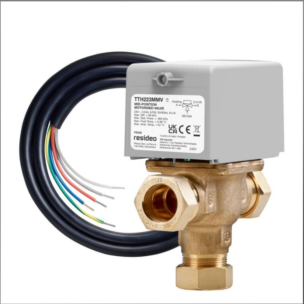 Resideo (Honeywell) Total Home TTH223MMV Mid-Position Motorised Valve