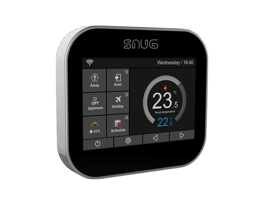 SnugStat RF Smart Wi-Fi Thermostat (Black) - Water