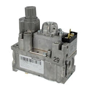 Glow-worm / Honeywell Gas Valve — Part No. V4600C1086 (1/2" 240V, Grey Push-Button)