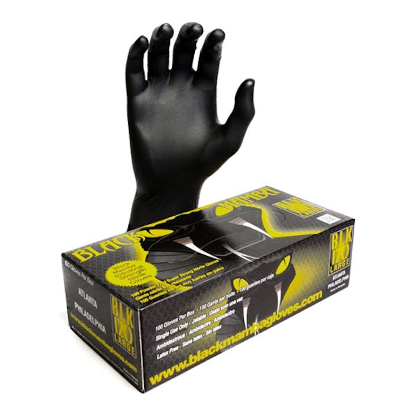 Black Mamba Super Tough Disposable Gloves | M, Lrg, XL