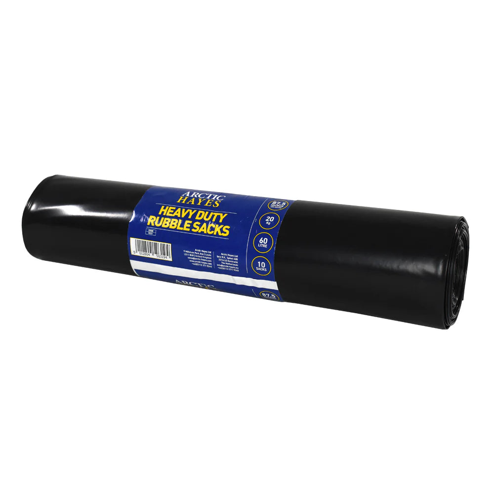 Arctic Hayes Black Rubble Sacks — 21" × 29" (Pack of 10) | BRS1