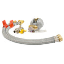 Manual LPG Changeover Kit with POL Fittings with Over-braided Pigtails