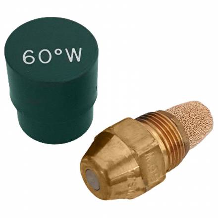 Delavan 60° W Oil Burner Nozzle – 0.50 to 0.85 GPH (W‑Type, Single)
