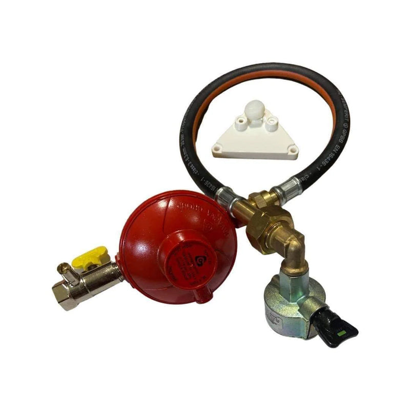 Cavagna LPG Single Cylinder Propane Gas Regulator Kit — UK POL, 37 mbar (4 kg/h)