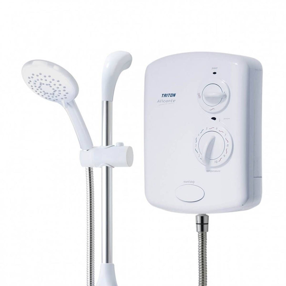 Triton Alicante Electric Shower — White/Chrome | 8.5kW & 9.5kW