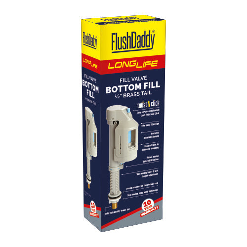 FLUSHDADDY LONGLIFE BOTTOM ENTRY FILL VALVE T68 [BULK BUYS]