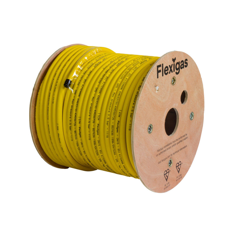 Flexigas Flexible Gas Pipe 15mm/22mm/28mm/32mm 5Metres/10Metres Kits