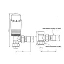 K-Rad Designer Thermostatic Radiator Valve Angled Twin Pack | Anthracite