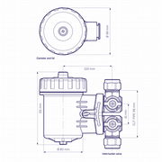 ADEY MagnaClean Micro2 22mm Magnetic System Filter