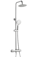 Kartell Plan Round Thermostatic Dual Bar Shower & Kit SHO007PL