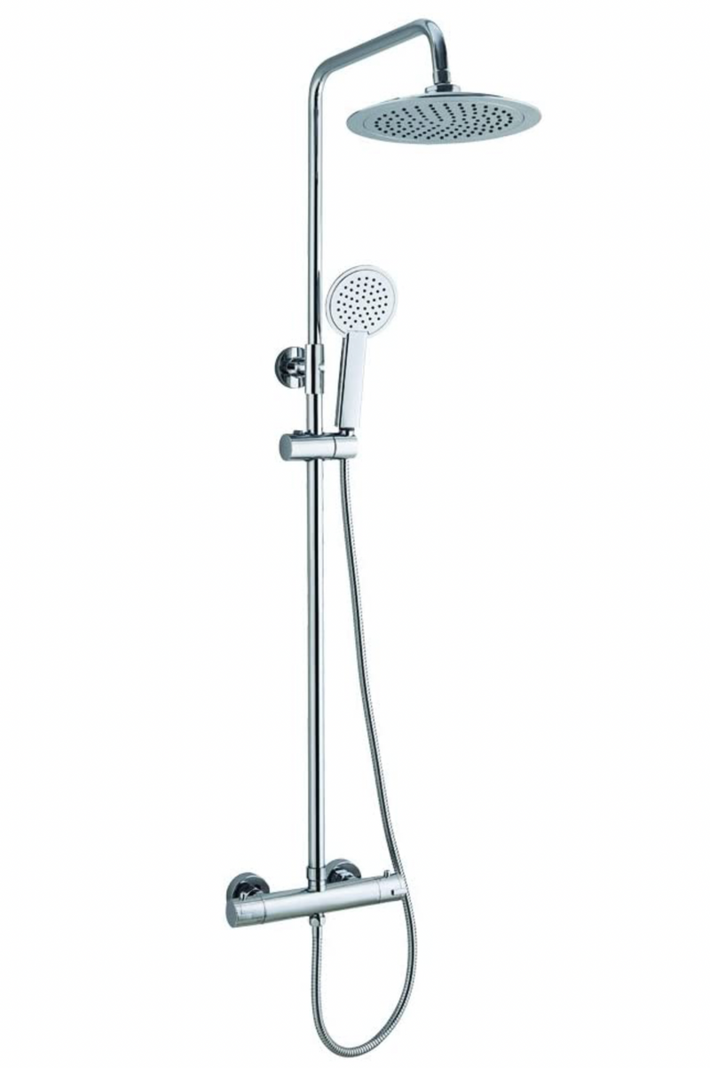 Stainless Steel/ABS Complete Shower Kit, Silver