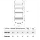 Kartell K-RAD Memphis 600x1200mm Chrome Towel Rail