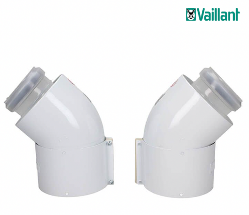 Vaillant 45° Elbow x 2 (100mm Diameter) 303911